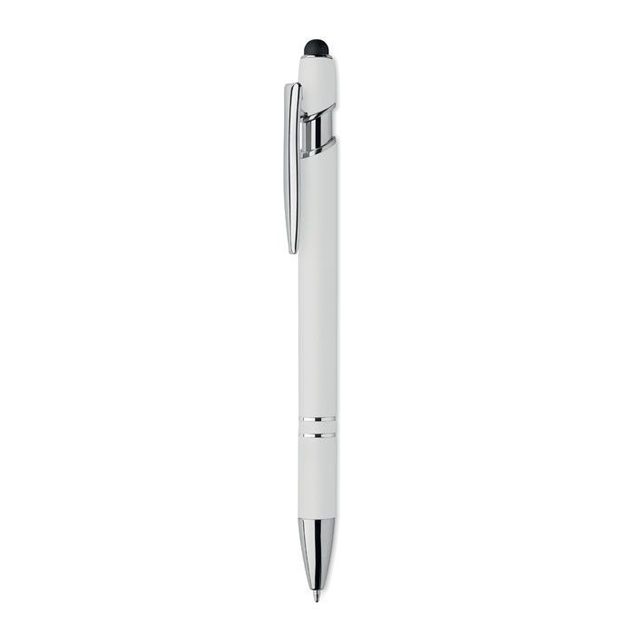 Druckkugelschreiber mit Stylus SIPARO - weiß-6