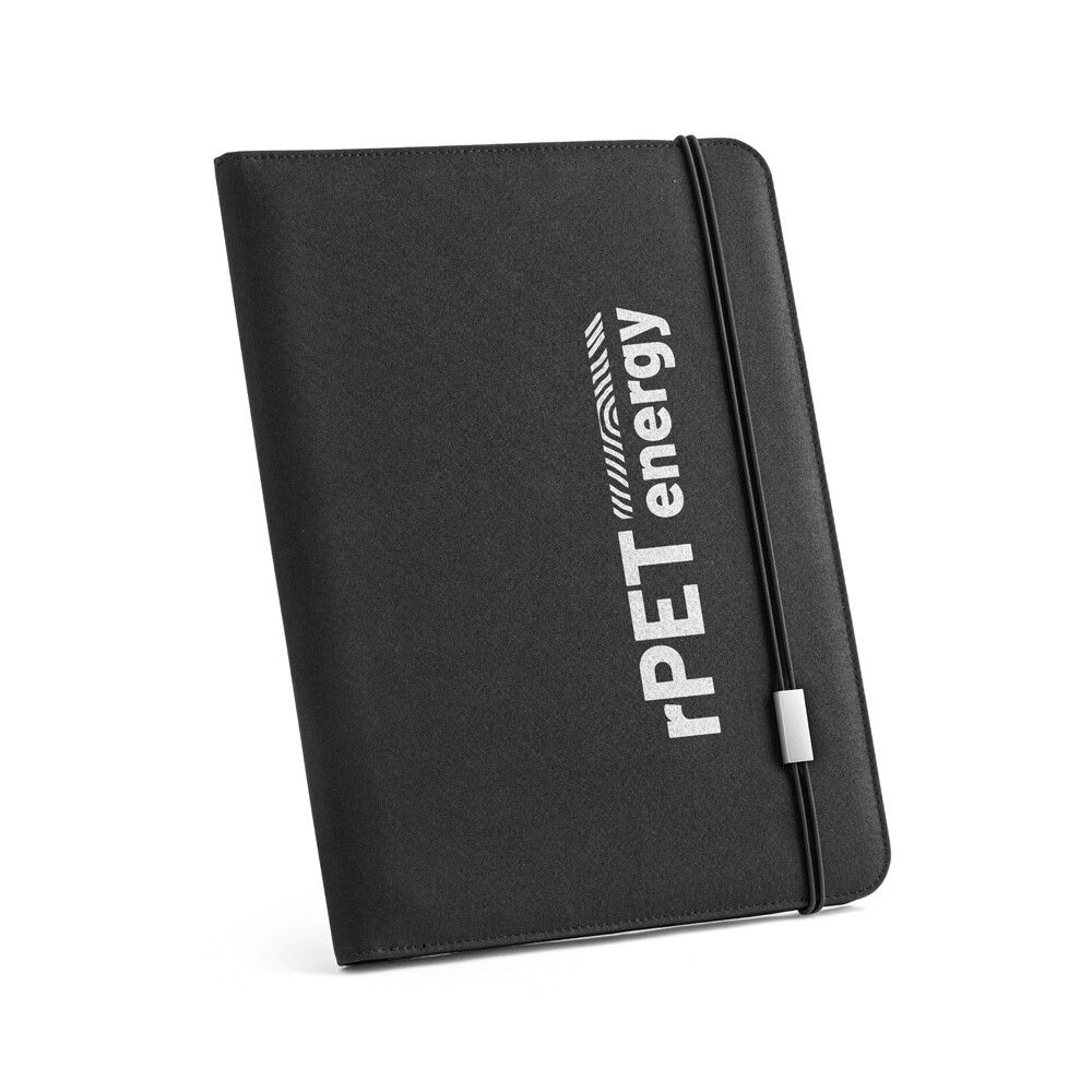 EMERGE FOLDER II A4-Mappe aus recyceltem 300D-Polyester - schwarz-651