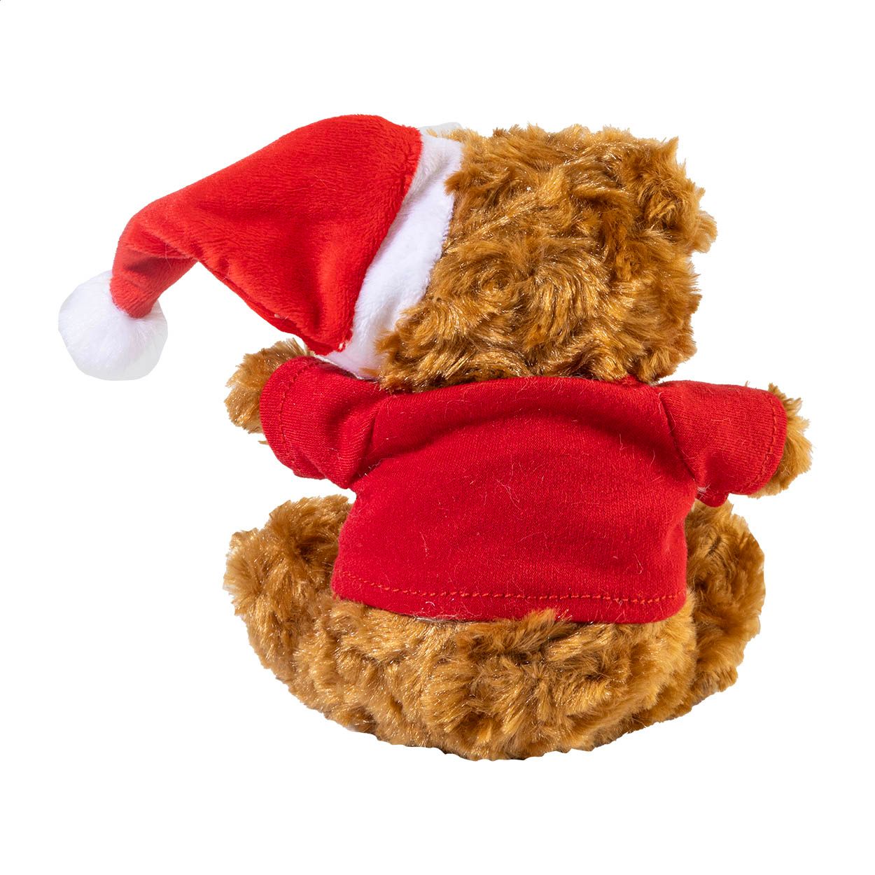 Mjuknalle RPET Plüsch-Weihnachtsteddy - braun - rot-177