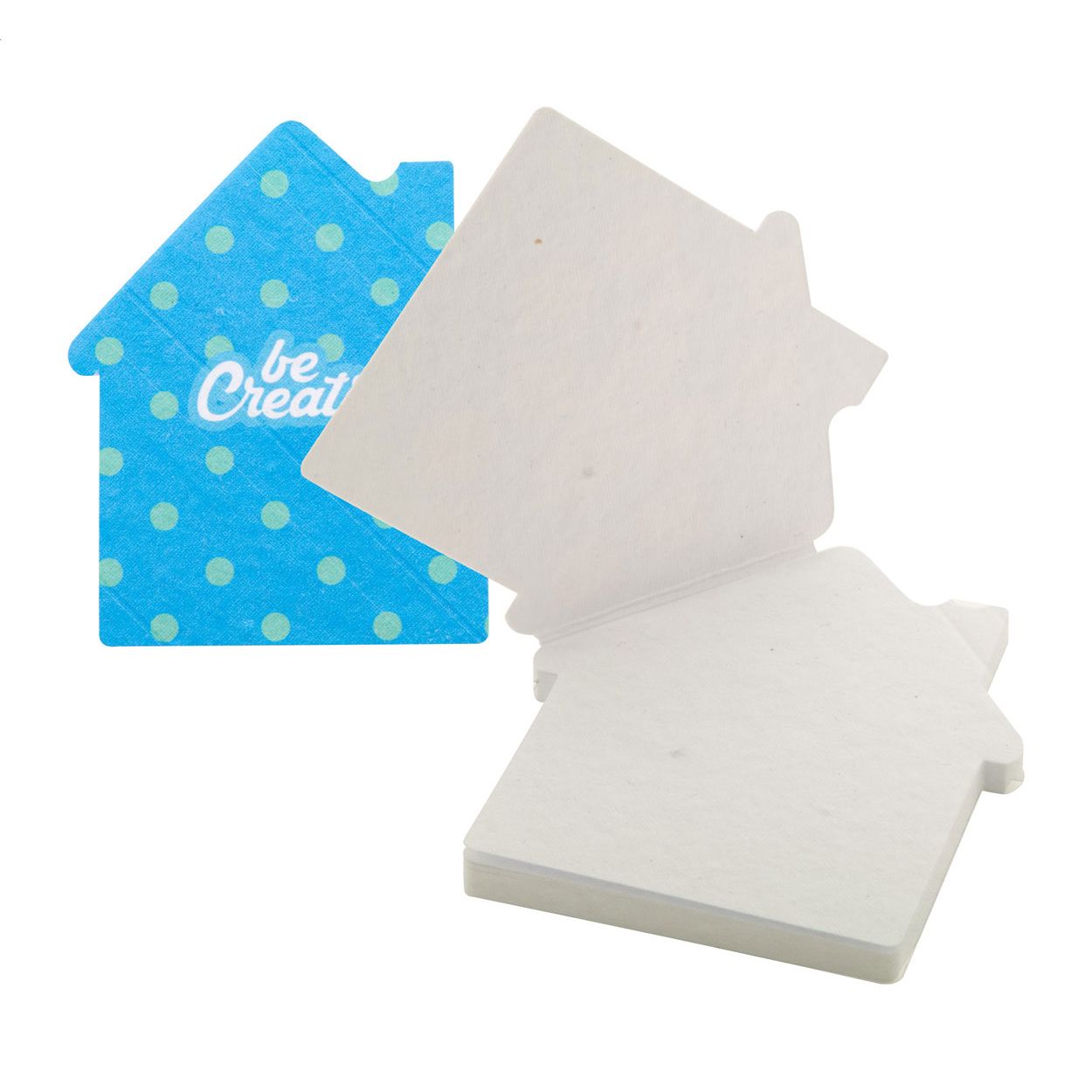 CreaStick Seed House Individueller Haftnotizblock - weiß-430