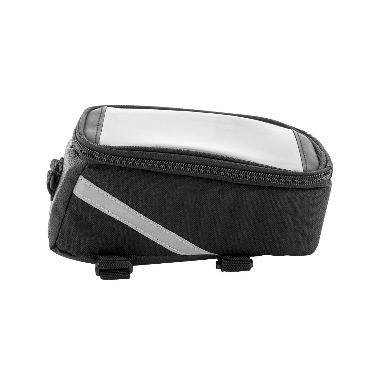 Velofon RPET-Fahrrad-Handyhaltertasche - schwarz-366
