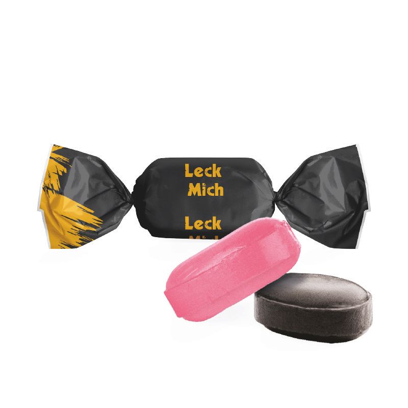 Fruchtmix Bonbon im weißen, kompostierbaren Wickler-356