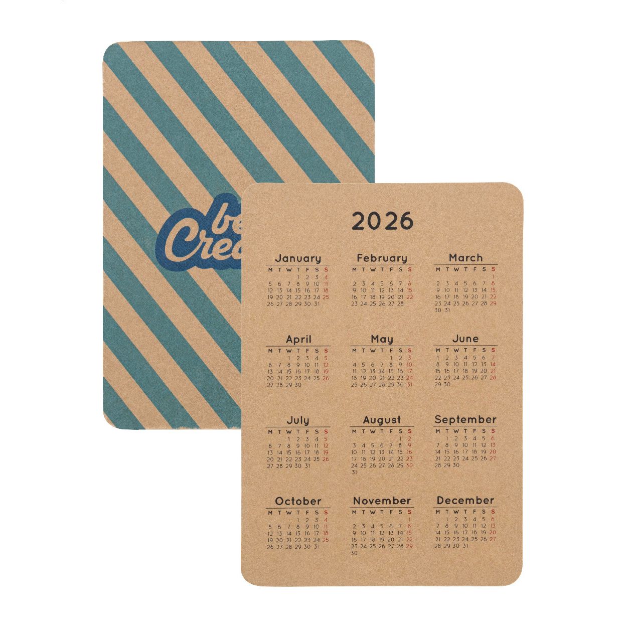 CreaDate Pocket Eco Individueller Taschenkalender - weiß-640