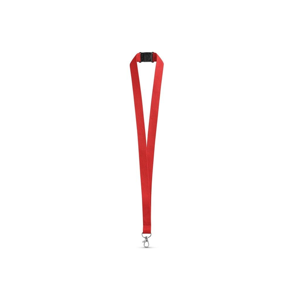 LEEDS Lanyard aus Polyester mit Sicherheitsverschluss - rot-352