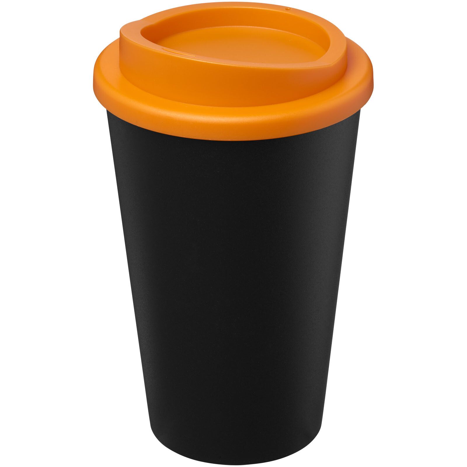 Americano Eco 350 ml recycelter Becher - schwarz -  orange-106