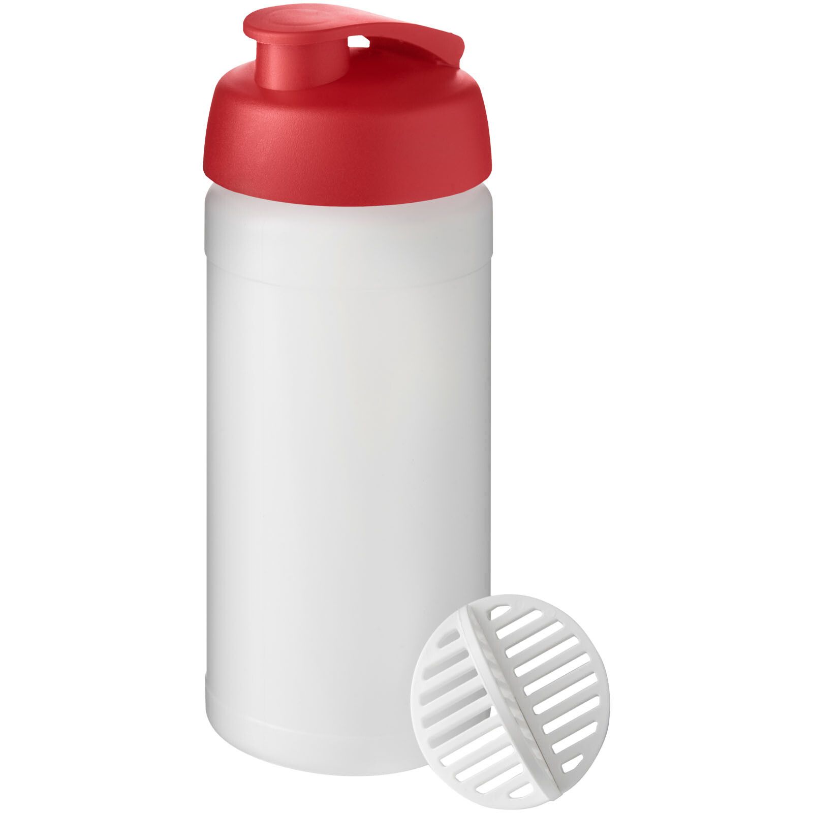 Baseline Plus 500 ml Shakerflasche - rot -  klar mattiert-619
