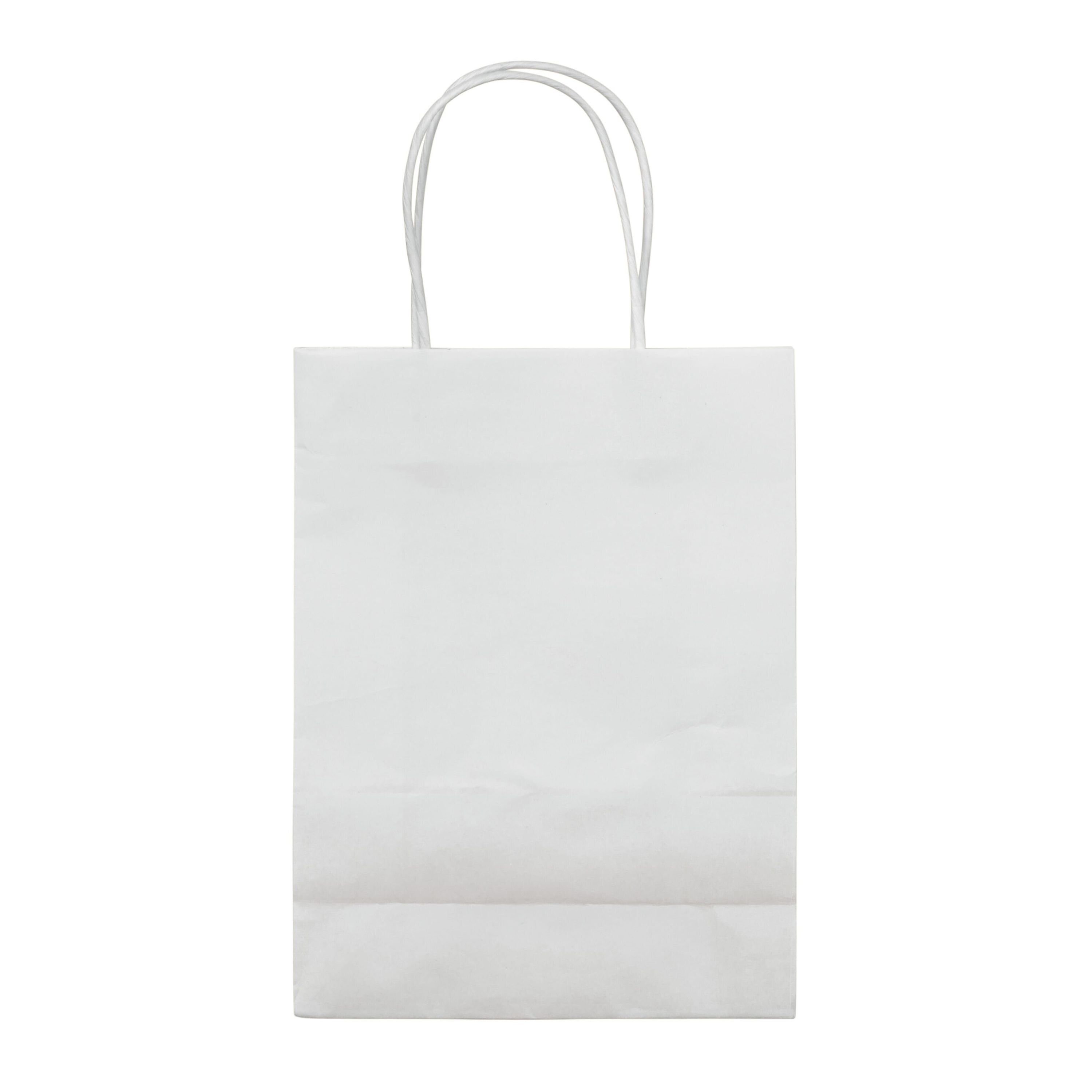 Kleine Papiertasche im Eco Look 120g/m² - weiss-961