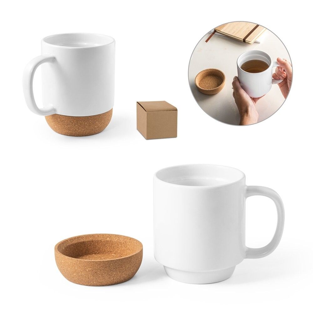 RORY SUB Keramikbecher mit Sublimationsbeschichtung 390 ml - weiß-493