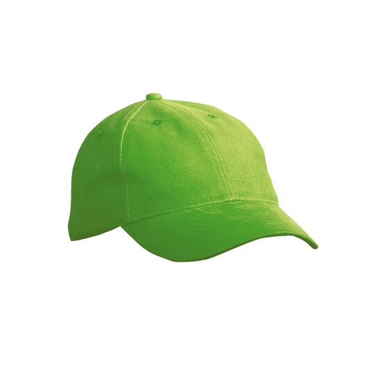 6 Panel Softlining Raver Cap - lime green-253