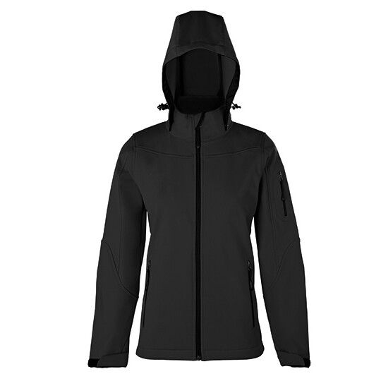Women´s Hooded Soft-Shell Jacket - dark grey-261