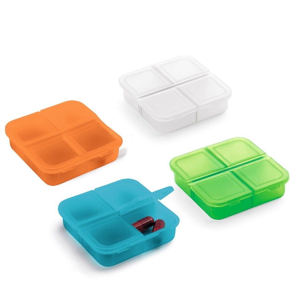 ROBERTS Tablettenbox mit 4 Fächern - hellgrün-694