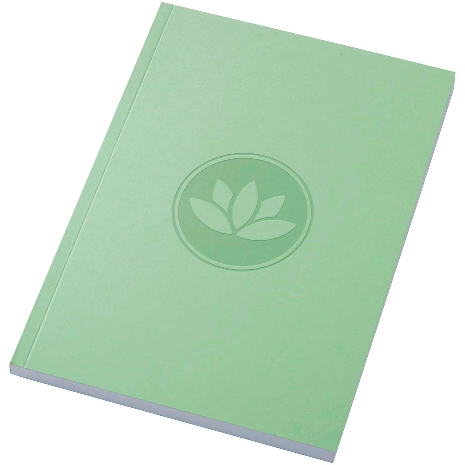 Novella Austen A5 Softcover Notizbuch aus Recyclingmaterial – 100 Blatt - grün-151
