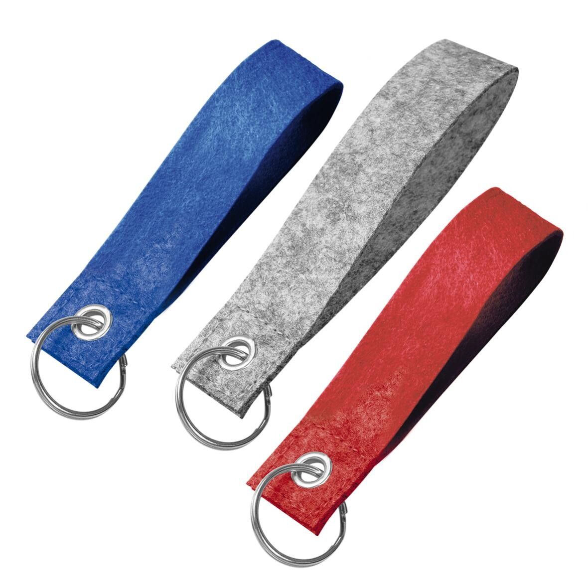 Filz-Schlüsselanhänger Strap - blau-852