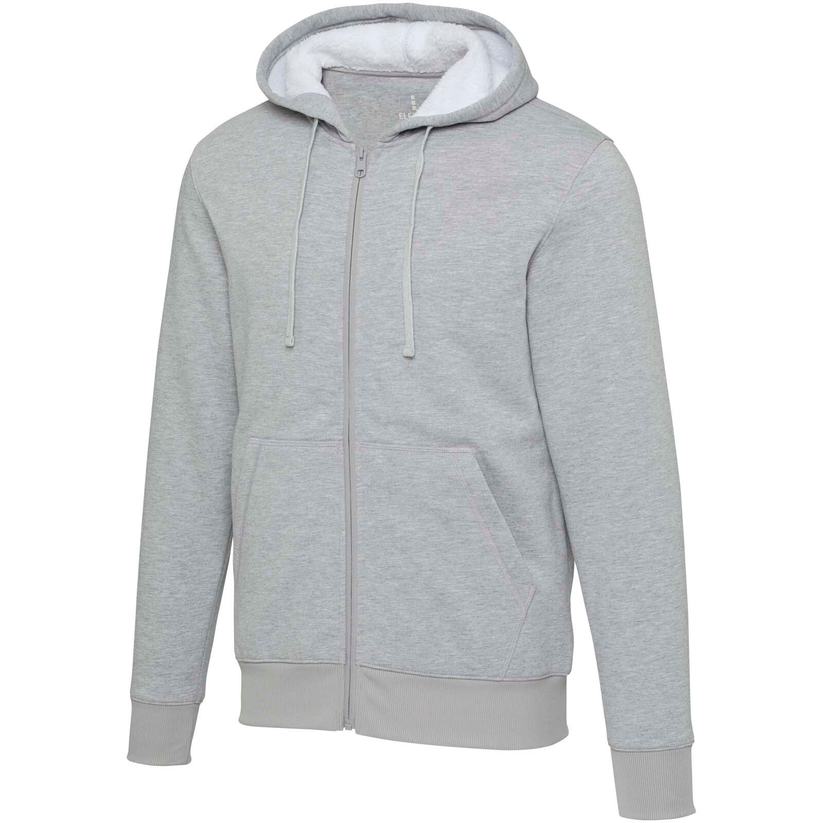 Natron Sherpa-Kapuzenjacke mit Reißverschluss - heather grau - XXL-280
