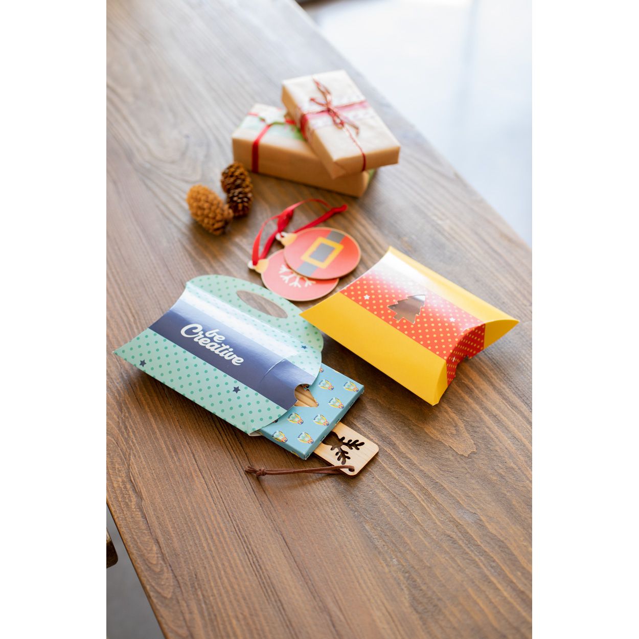 CreaBox Pillow Xmas S Kissenbox - weiß-194