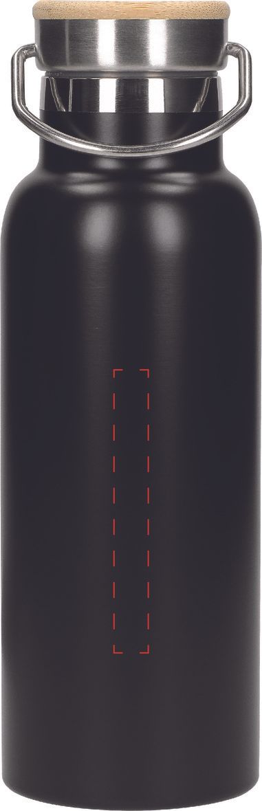 Veredelungsposition mittig auf Flasche