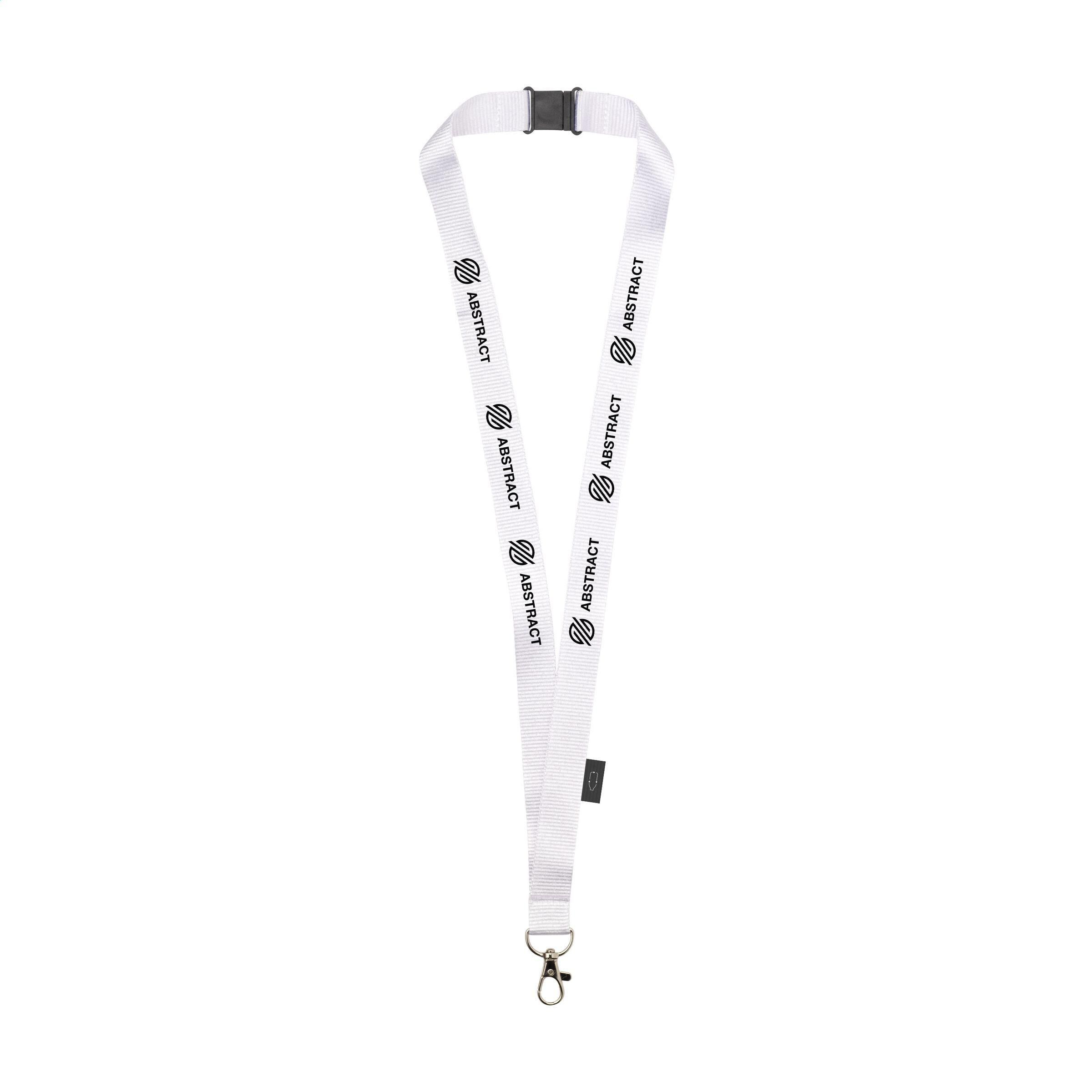 Lanyard Safety GRS RPET 2 cm Schlüsselband - weiß-521