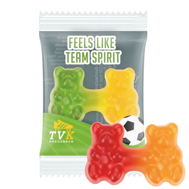 Trolli Team Gummibärchen Premium, Folie kompostierbarer weiß-297