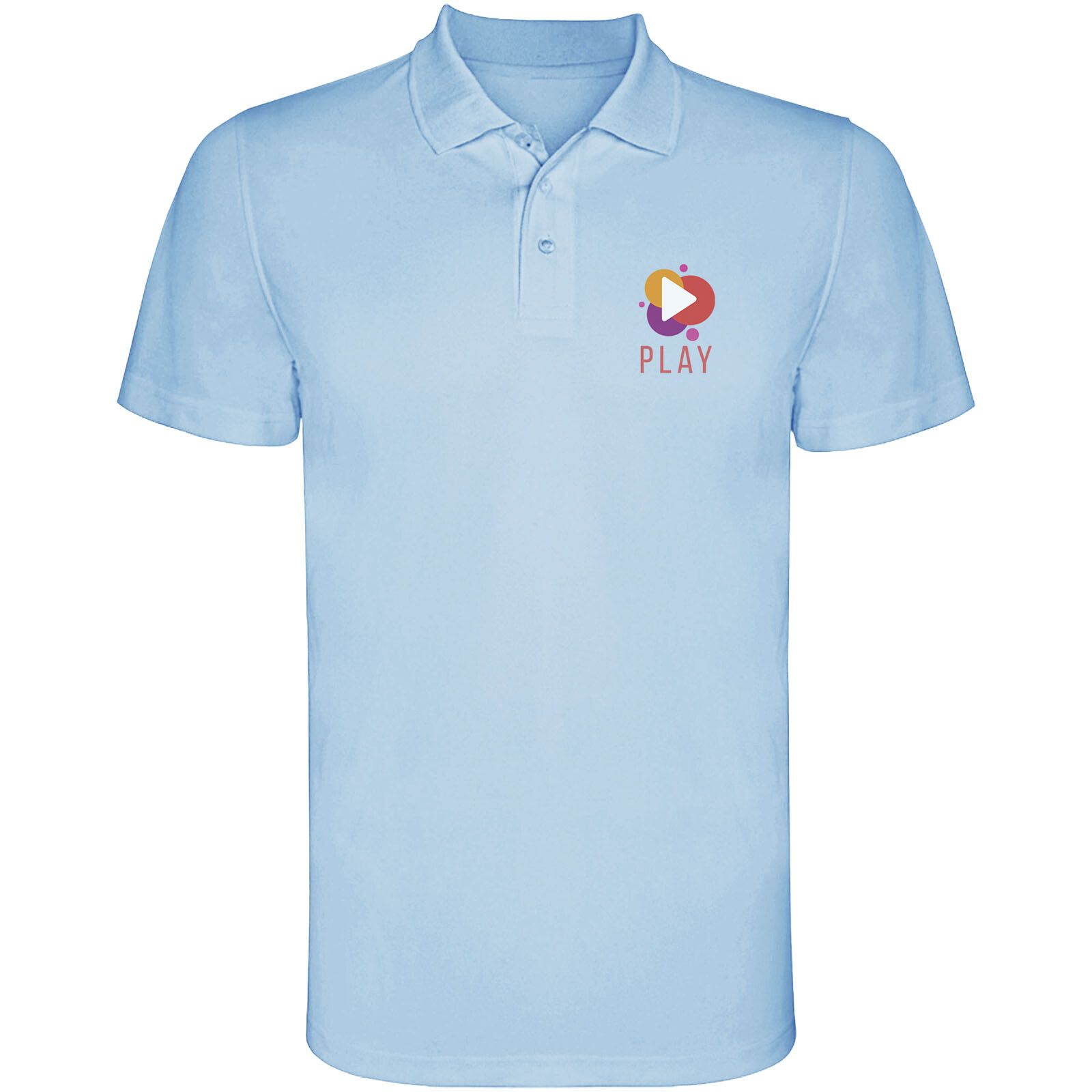Monzha Sport Poloshirt für Herren - himmelblau - 3XL-841