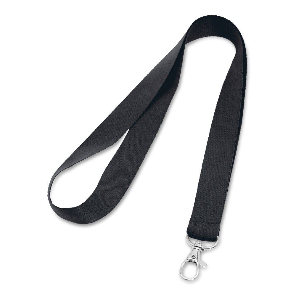 LARIAT Lanyard aus Polyester mit 20mm Breite - schwarz-703