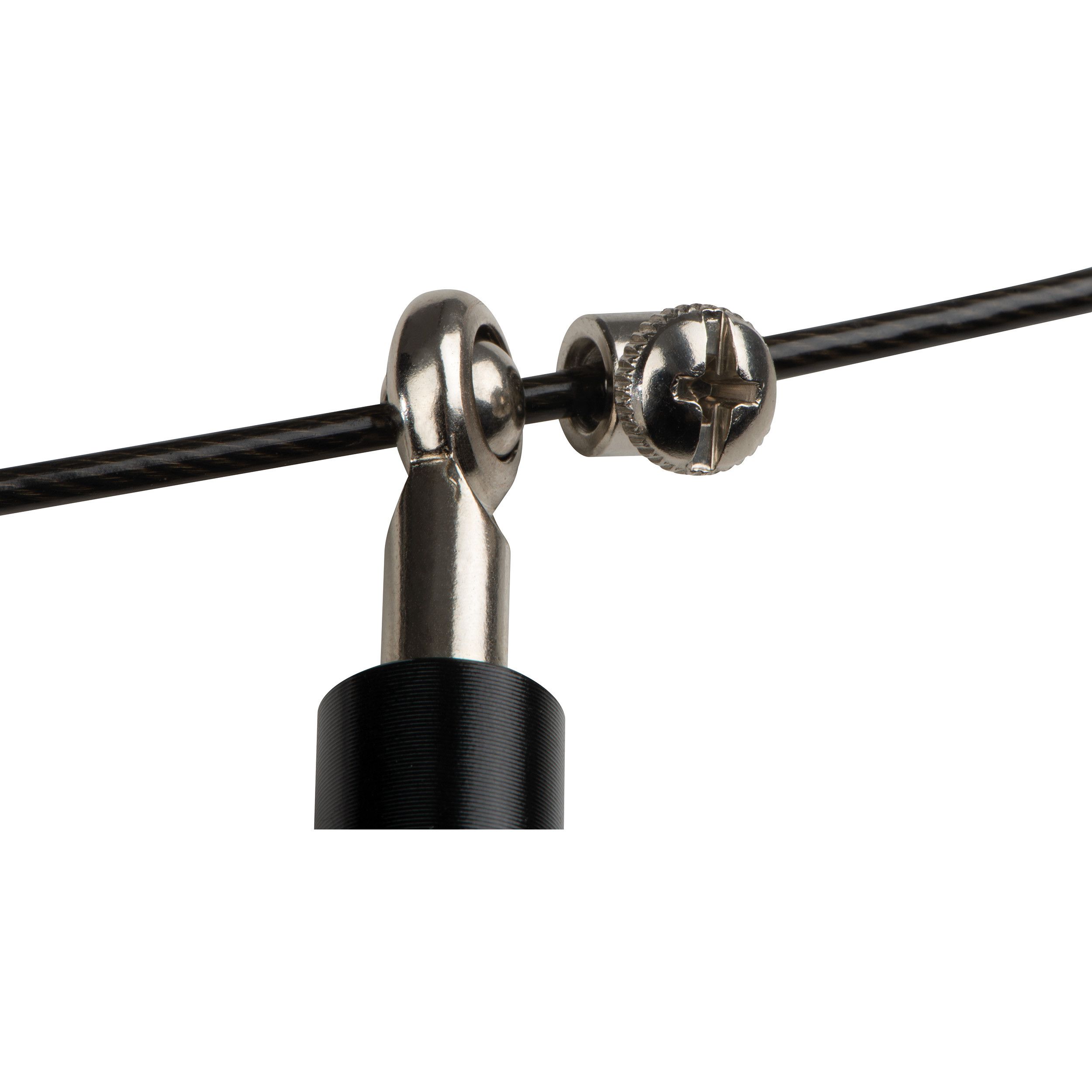 Springseil mit Metallgriffen - schwarz-59