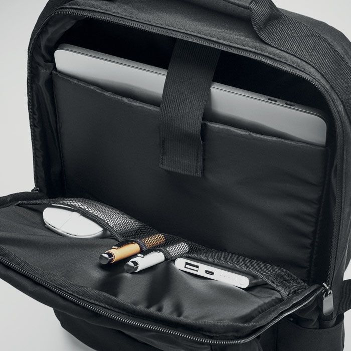 Laptop Rucksack 300D RPET SINGAPORE - schwarz-351