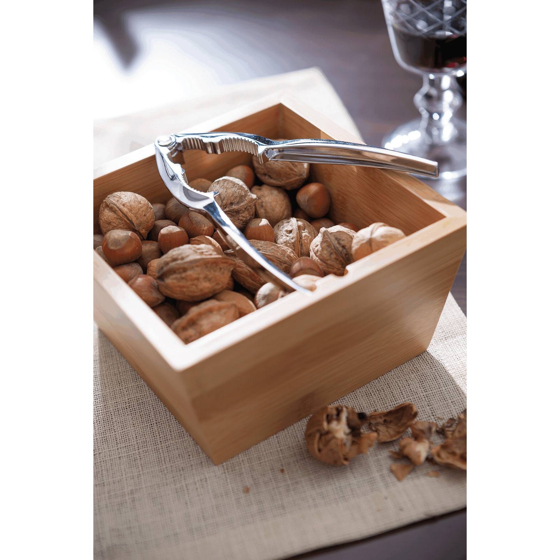 Nussknacker-Set CLICK - braun - silber-271