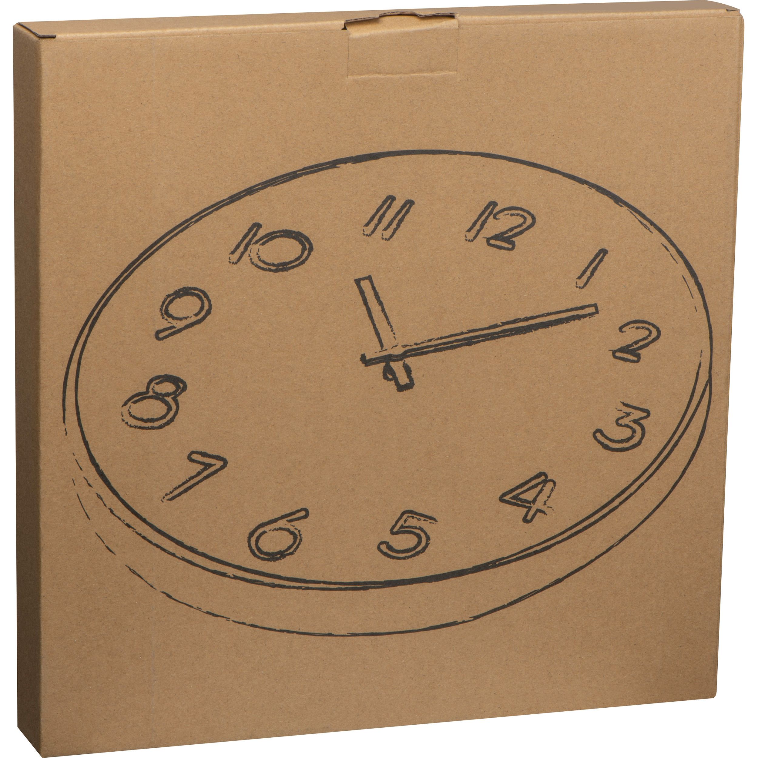 Wanduhr aus Holz - beige-582