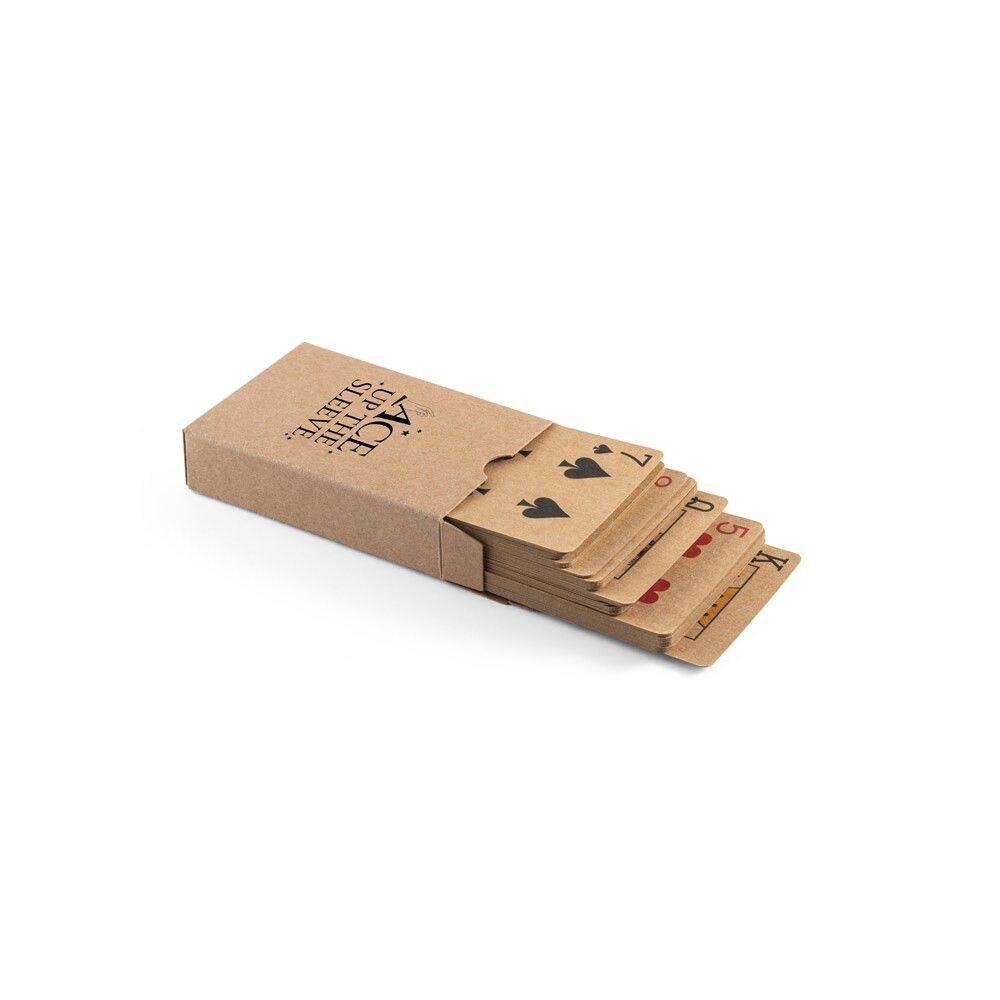 FISCHER Kartenspiel mit 54 Karten aus FSC-zertifiziertem Kraftpapier - schwarz-355