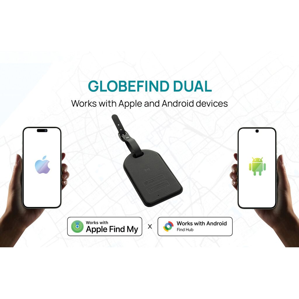 Globefind Dual RCS Gepäckanhänger mit weltweiter Ortung - schwarz-455