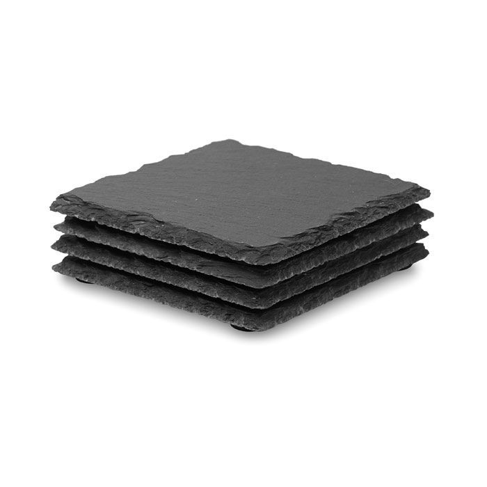 Untersetzer-Set SLATE4 - schwarz-461