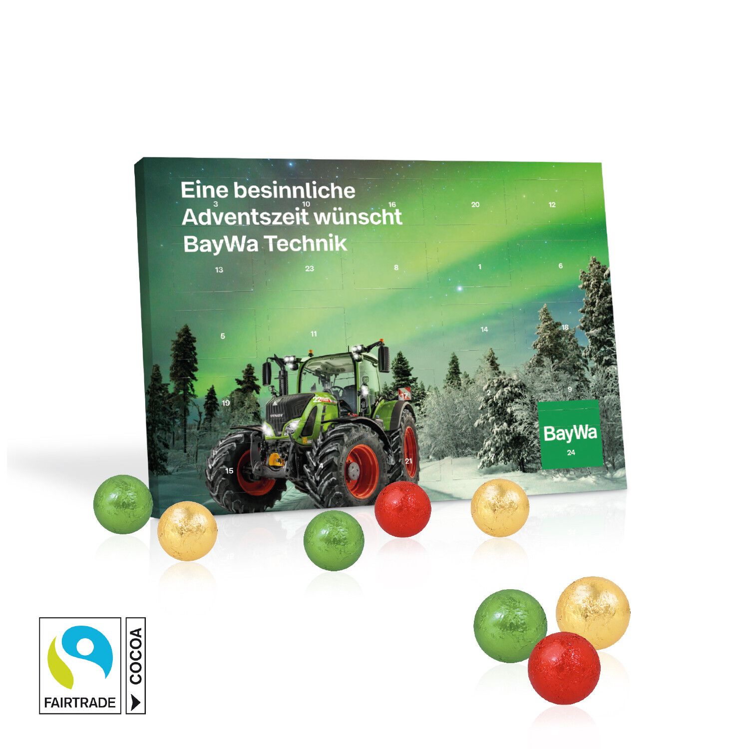 Tisch-Adventskalender mit Fairtrade Schokolade-790