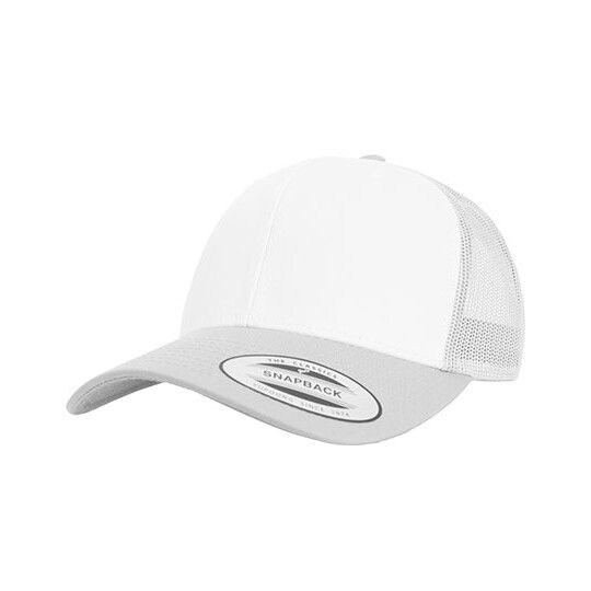 Retro Trucker Colored Front - silver - white - silver-573