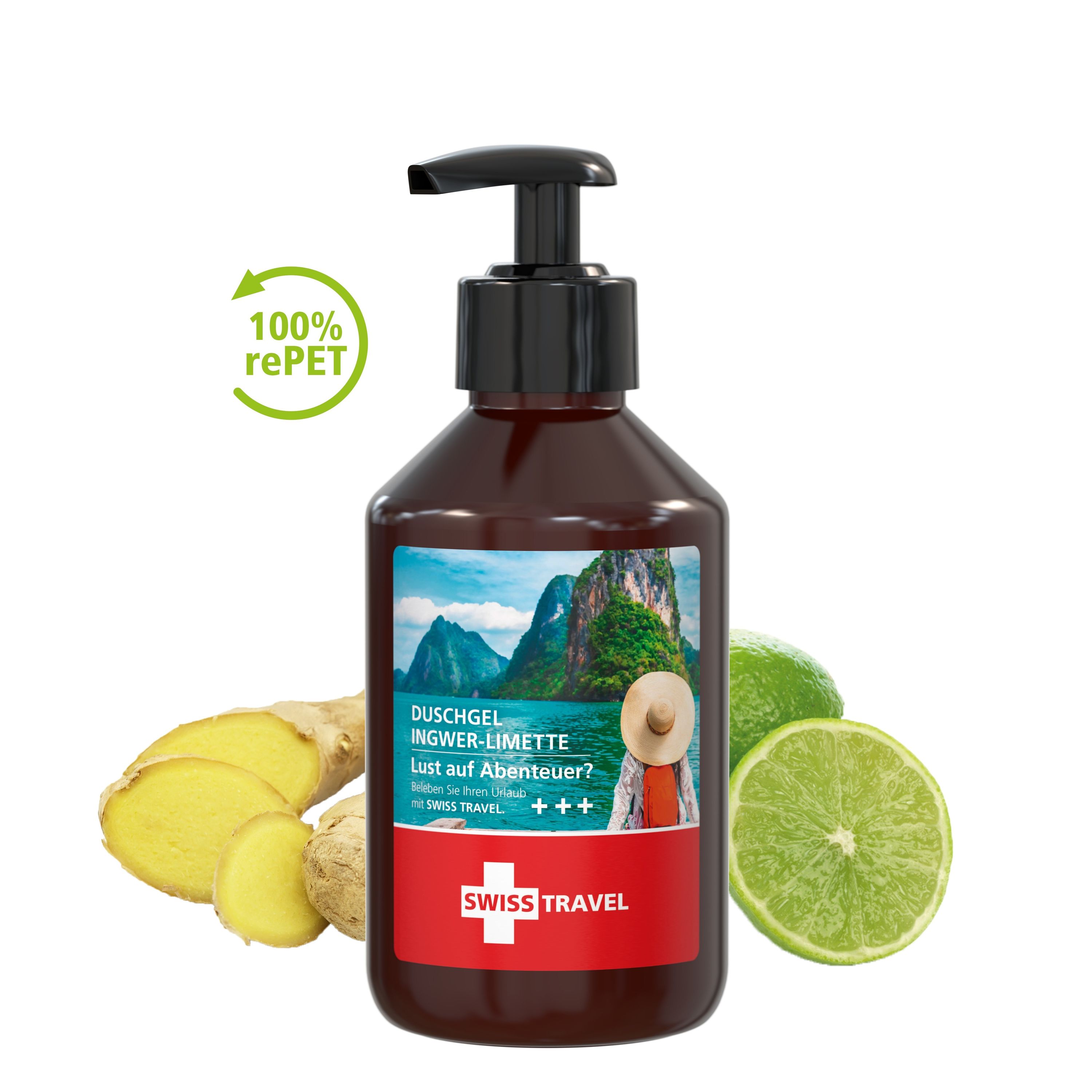 250 ml Spender Duschgel Ingwer-Limette Body Label-436