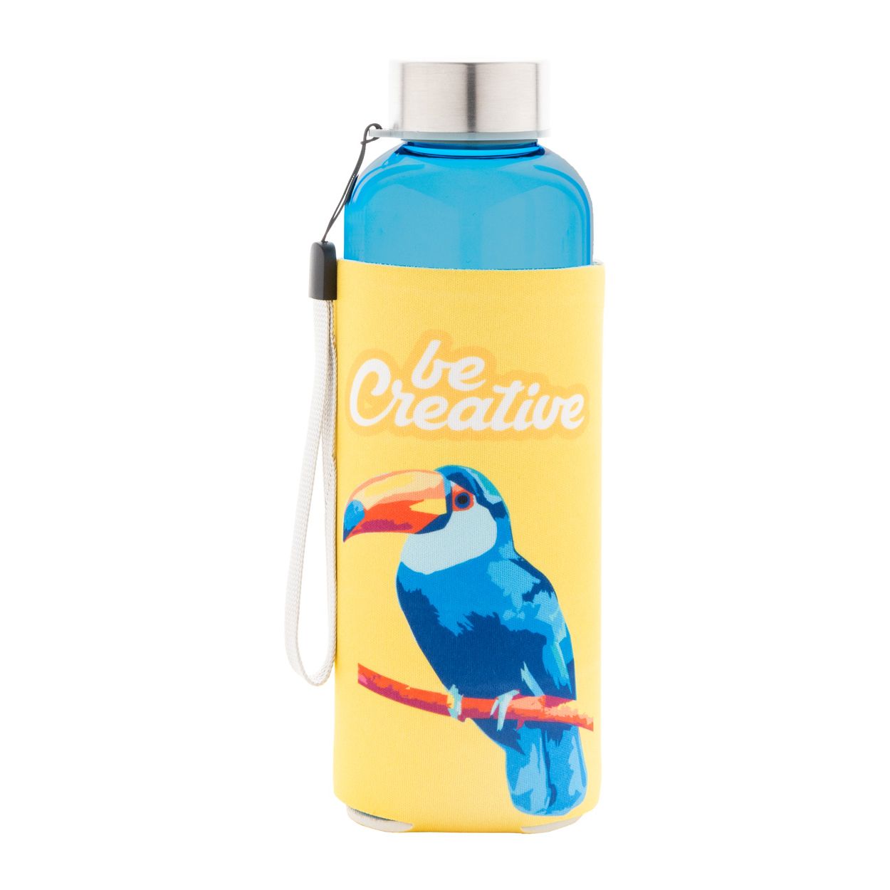 Pemba Creative RPET Flasche - hellblau - weiß-200