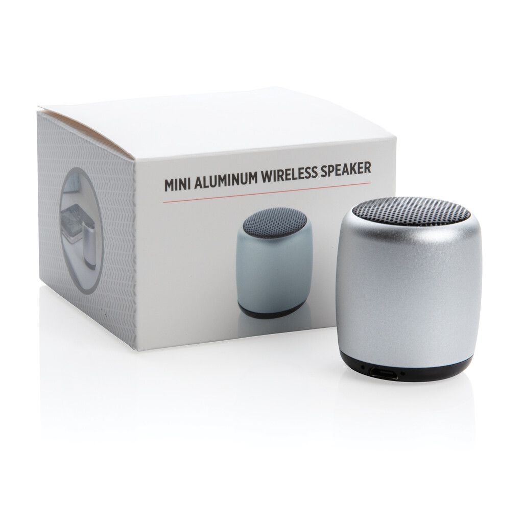 Kabelloser Mini-Lautsprecher aus Aluminium - silber-163