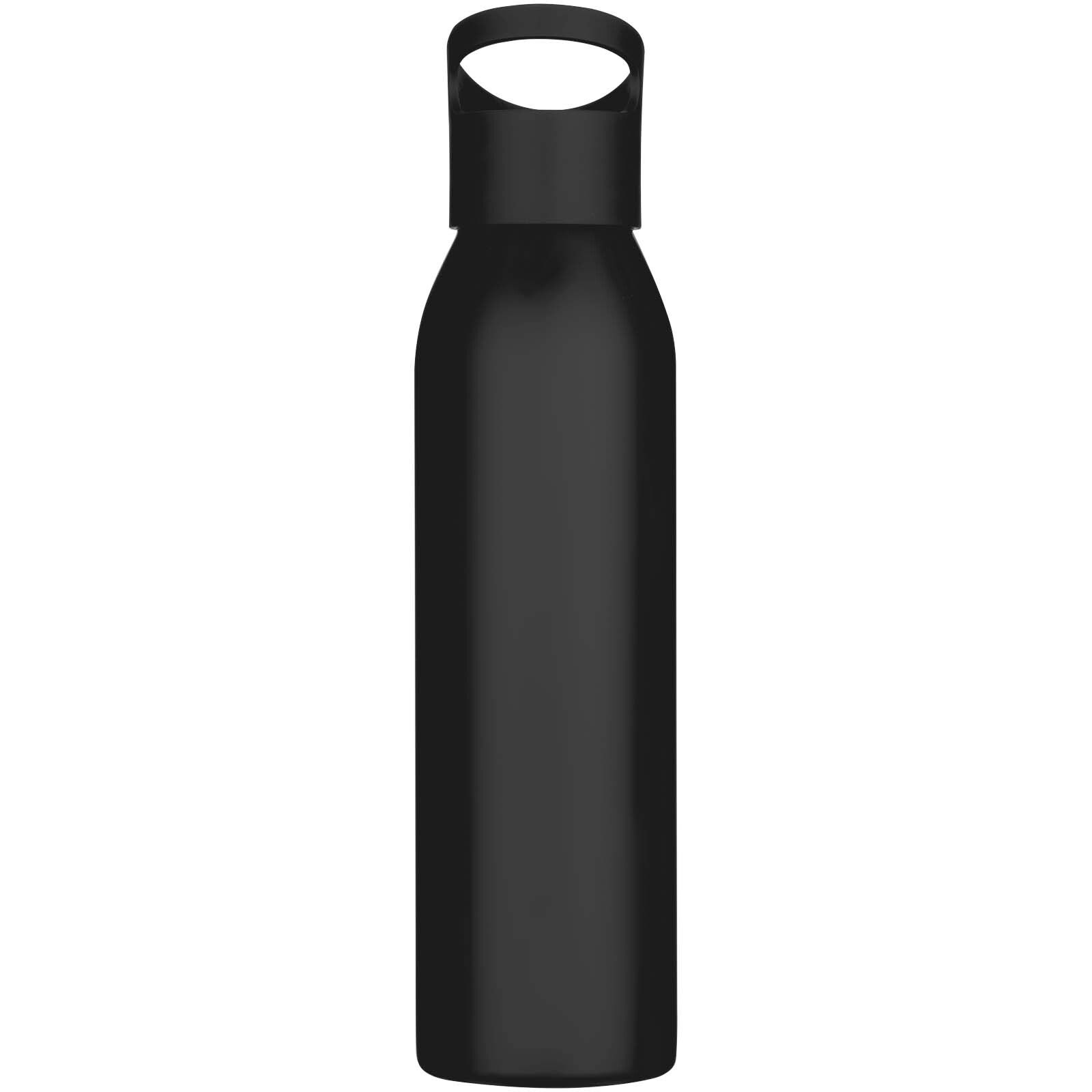 Sky 650 ml RCS-zertifizierte, einwandige Trinkflasche aus recyceltem Edelstahl - schwarz-325
