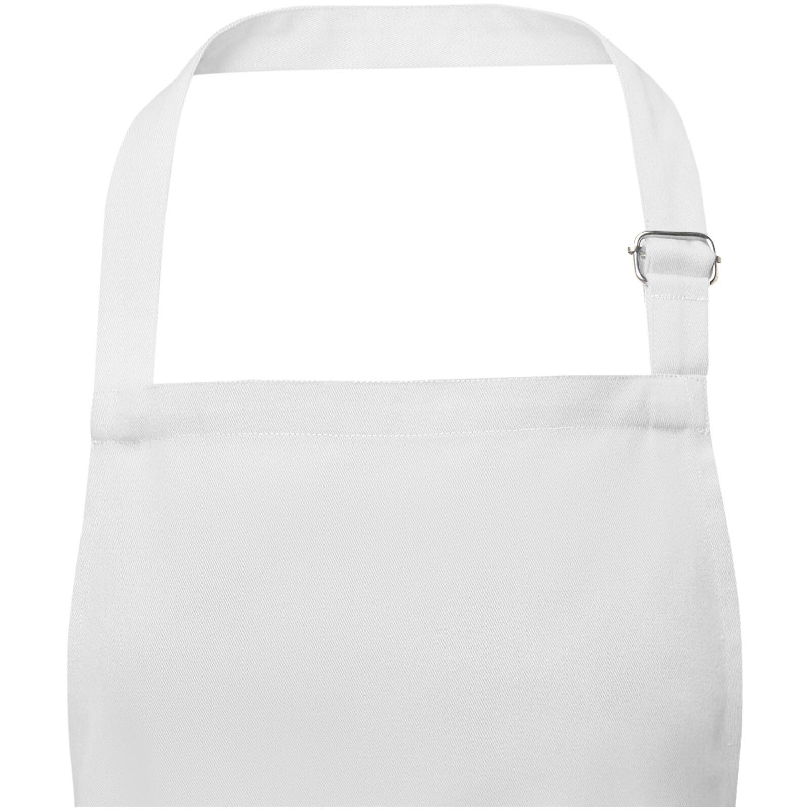 Andrea 240 g/m² Schürze mit verstellbarem Nackenband - weiss-704