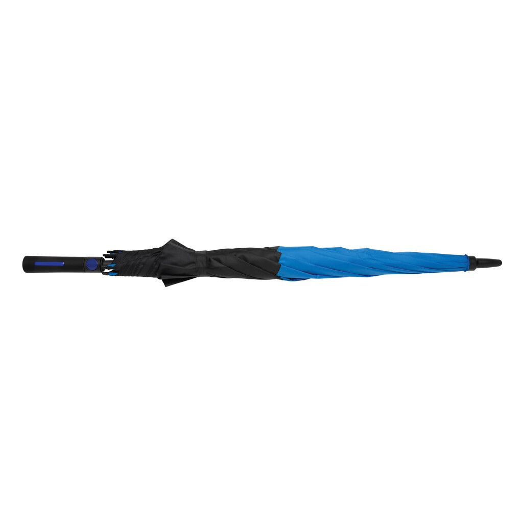 27" Impact AWARE™ RPET 190T Auto-Open Stormproof-Schirm - blau-672