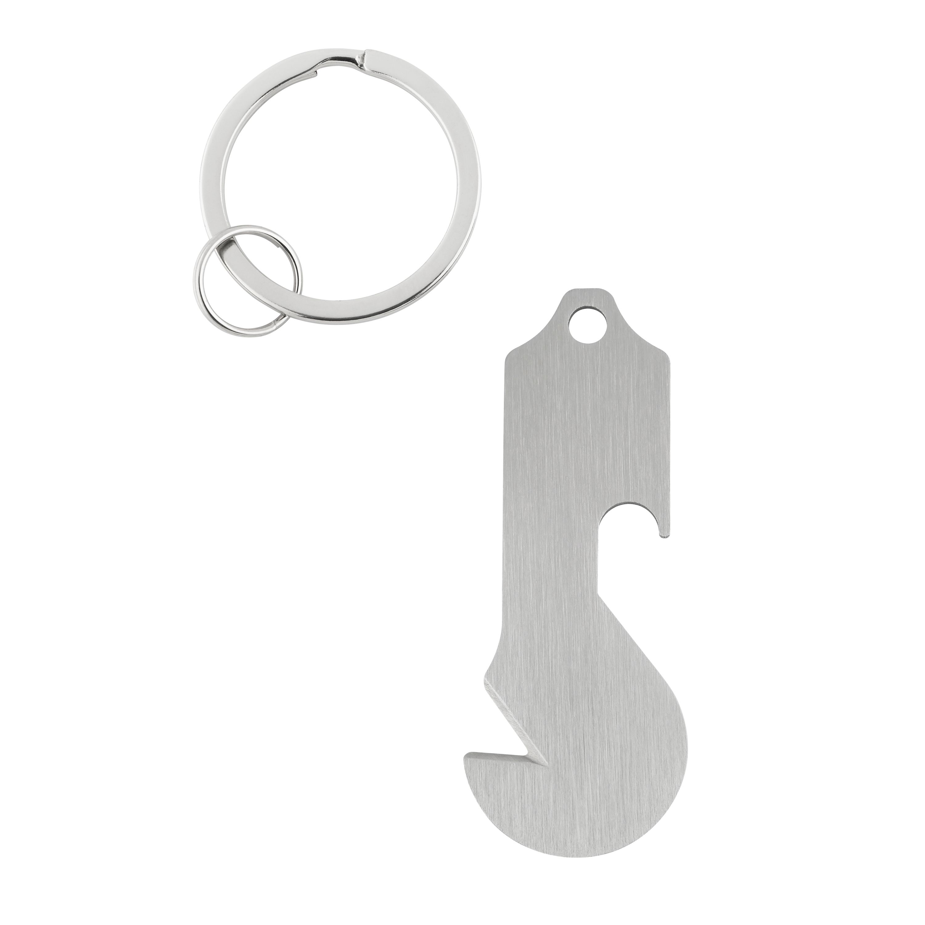 Metmaxx® Schlüsselanhänger "ShopMateKeytool" - silber-327