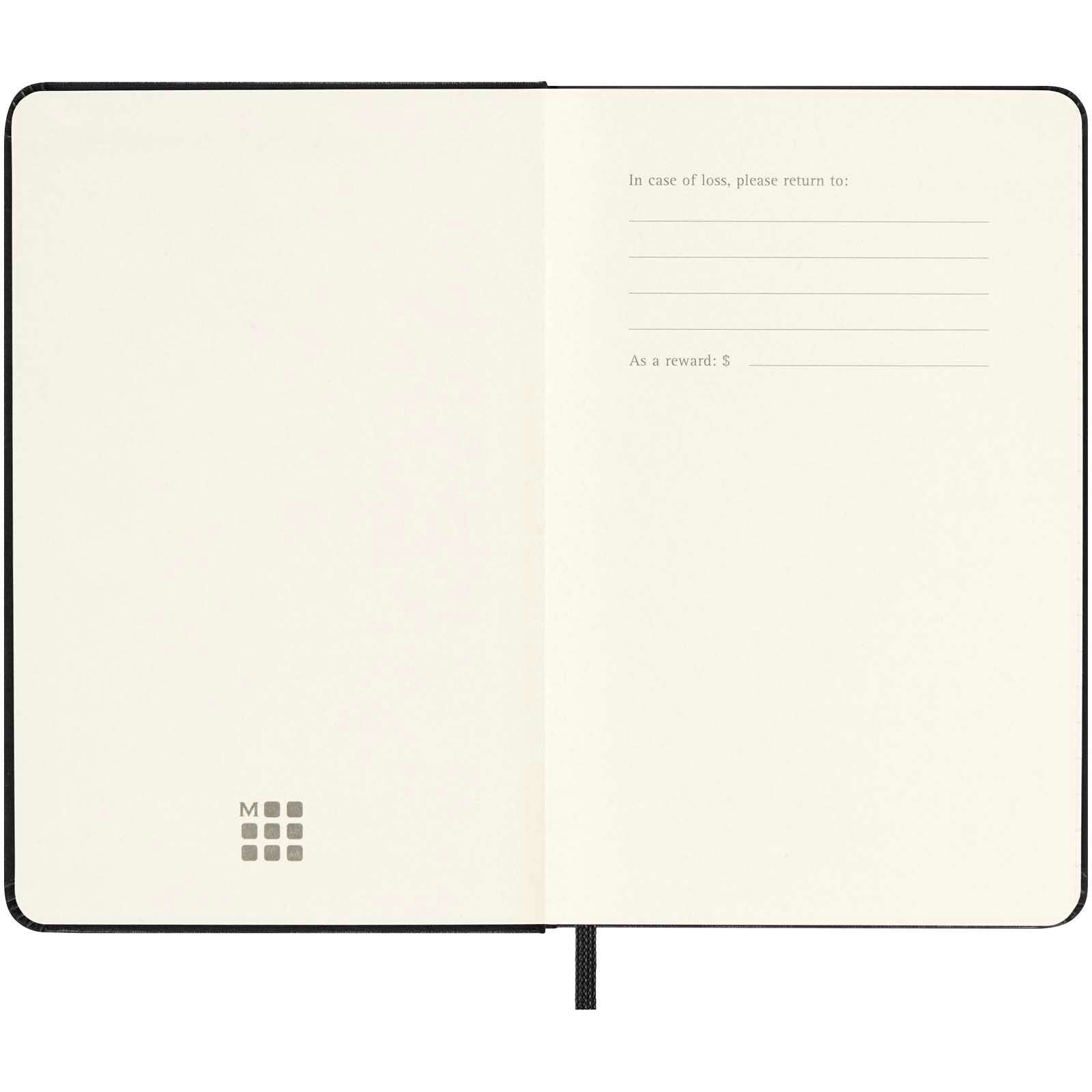 Moleskine Hardcover 12 Monate Tageskalender , Pocket-Format - schwarz-454