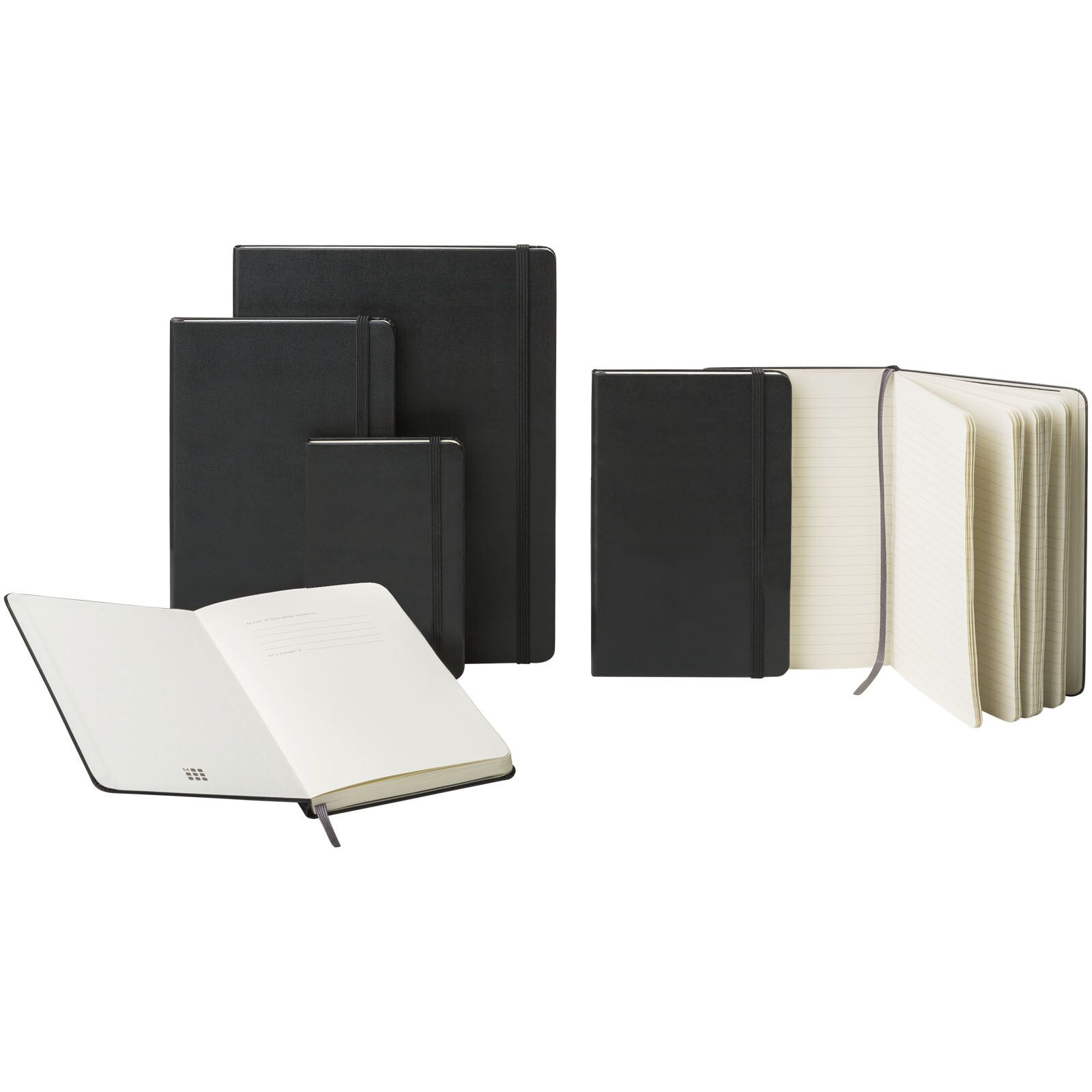Moleskine Classic Hardcover Notizbuch M – liniert - schwarz-405