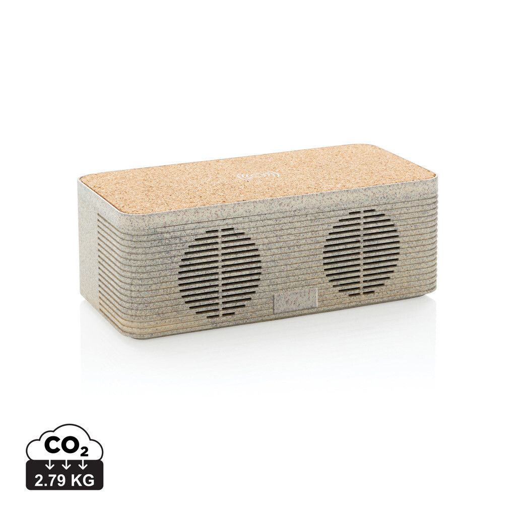 Weizenstroh Wireless Charging Lautsprecher - khaki-157