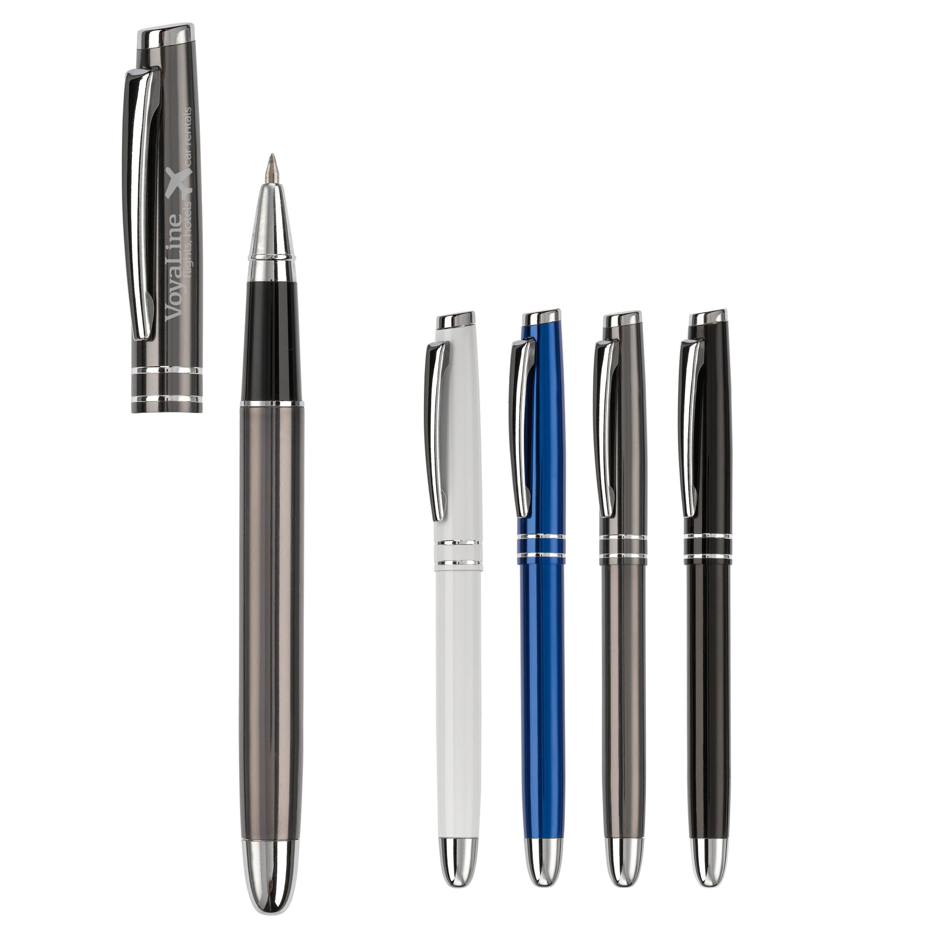 Aluminium Rollerball mit 2 Ringen - dunkelgrau-496