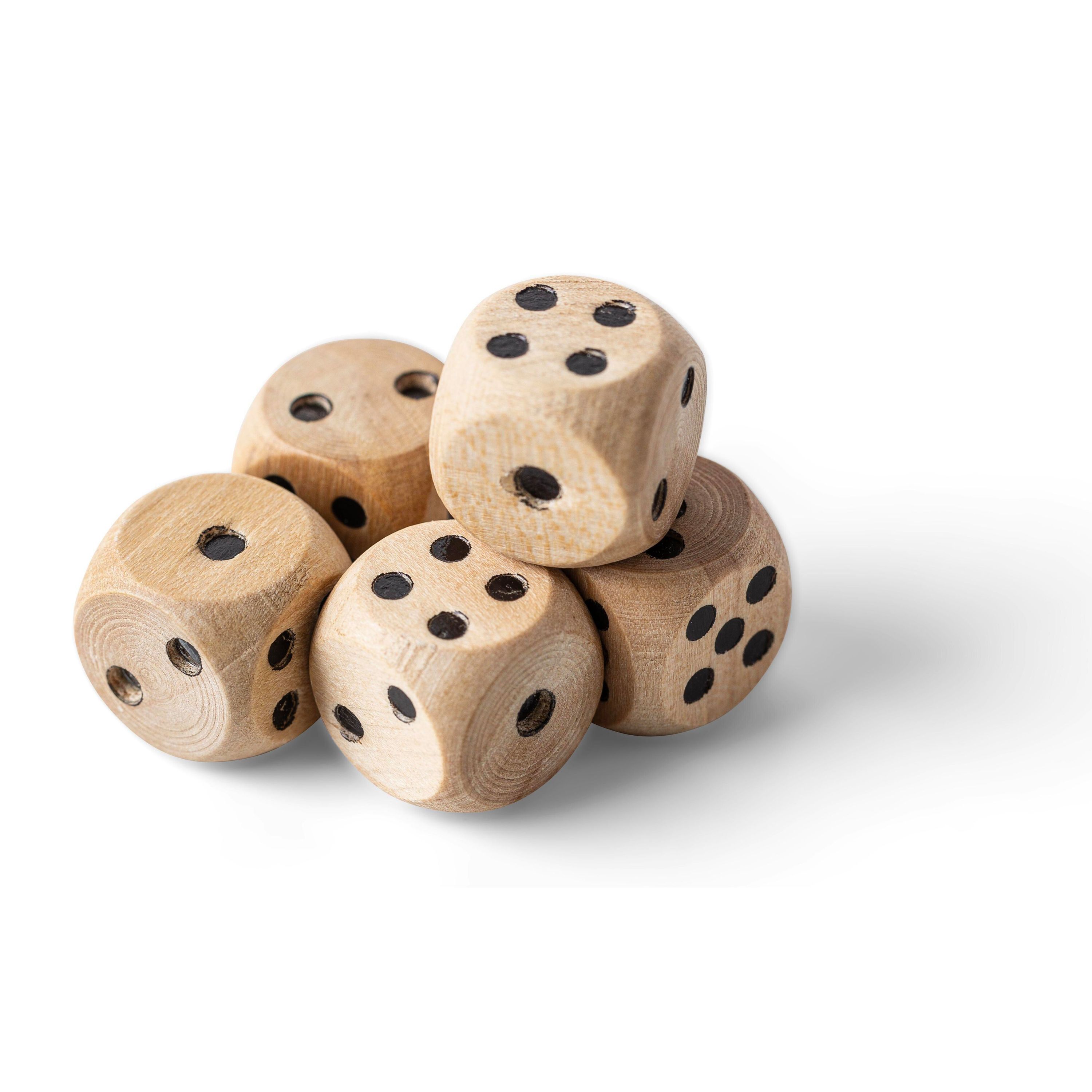 Buchenholz-Würfelspiel Celine - braun-57