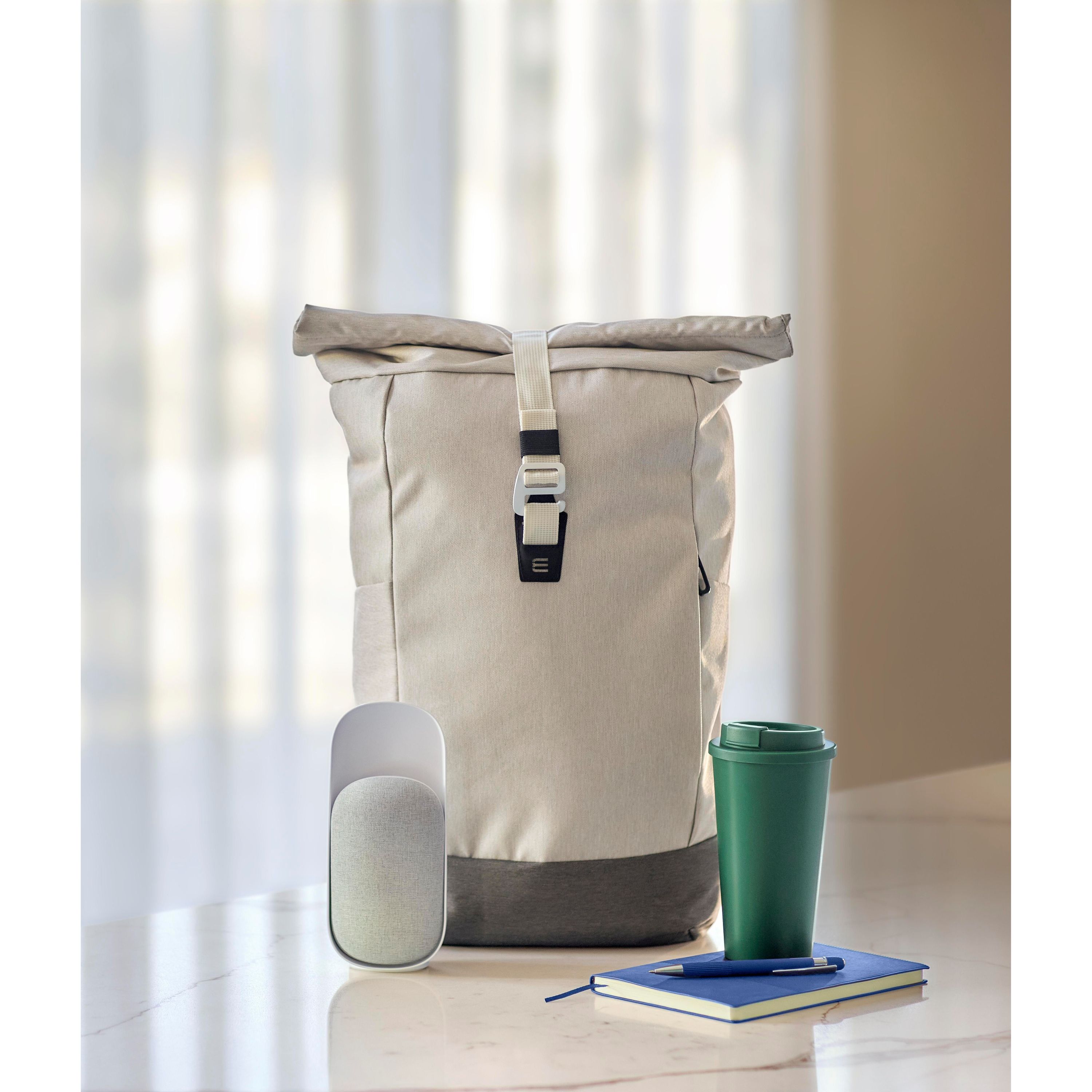 rPET (600D) Rolltop-Rucksack Marlene - beige-282