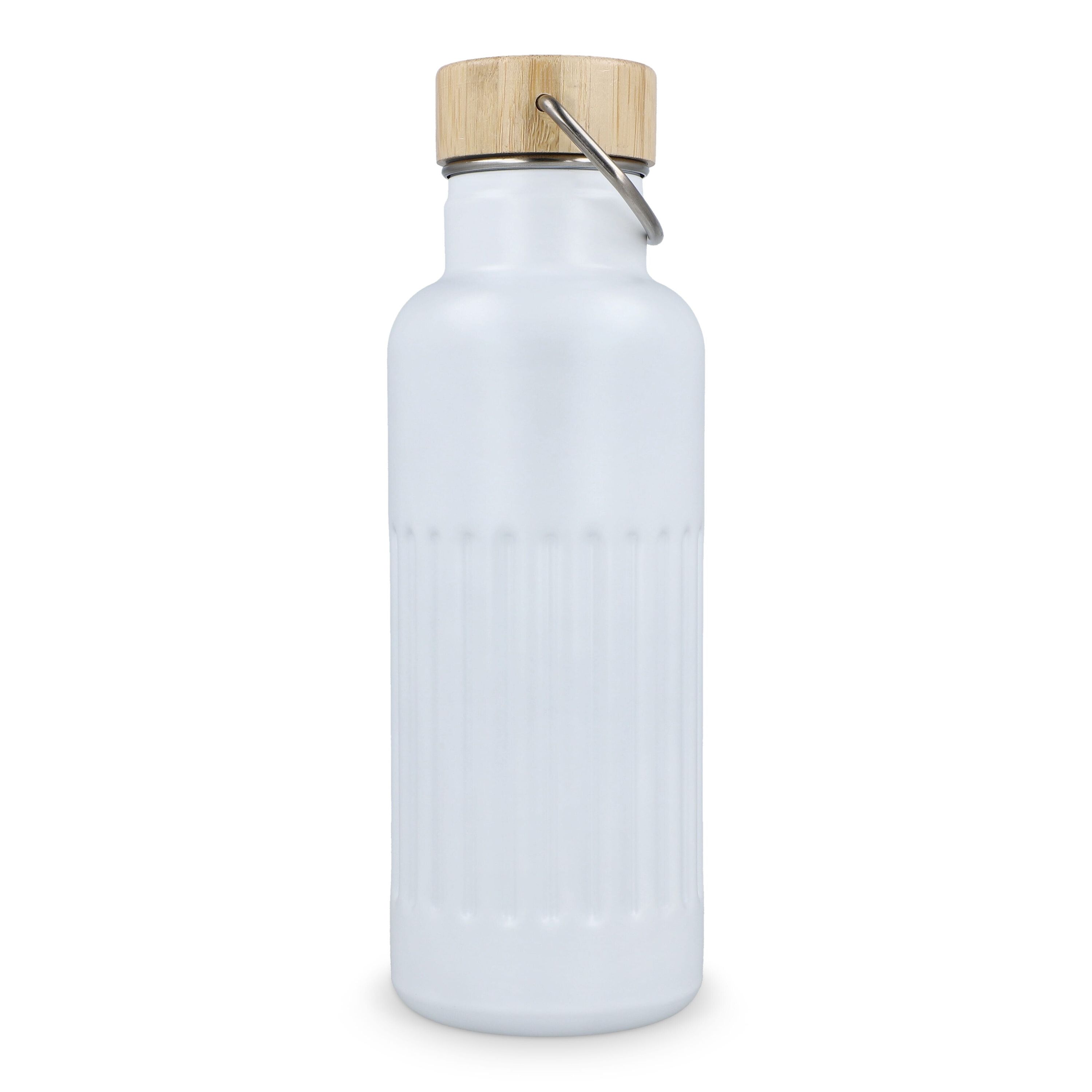 Recycelte Edelstahl-Isolierflasche 500 ml - weiss-443