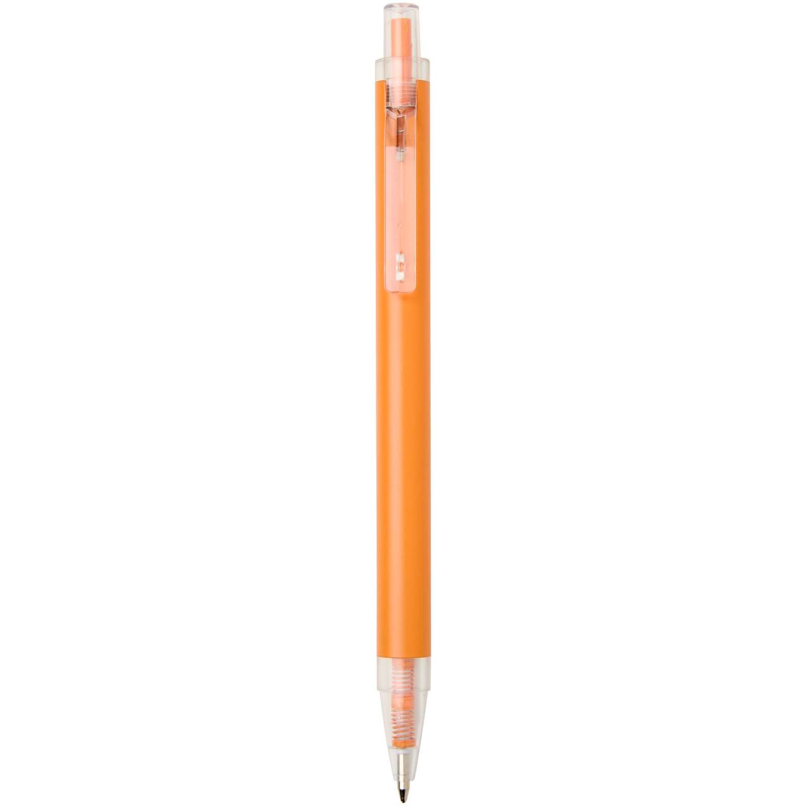 Spectrum Kugelschreiber aus recyceltem Aluminium blaue Tinte - orange-866