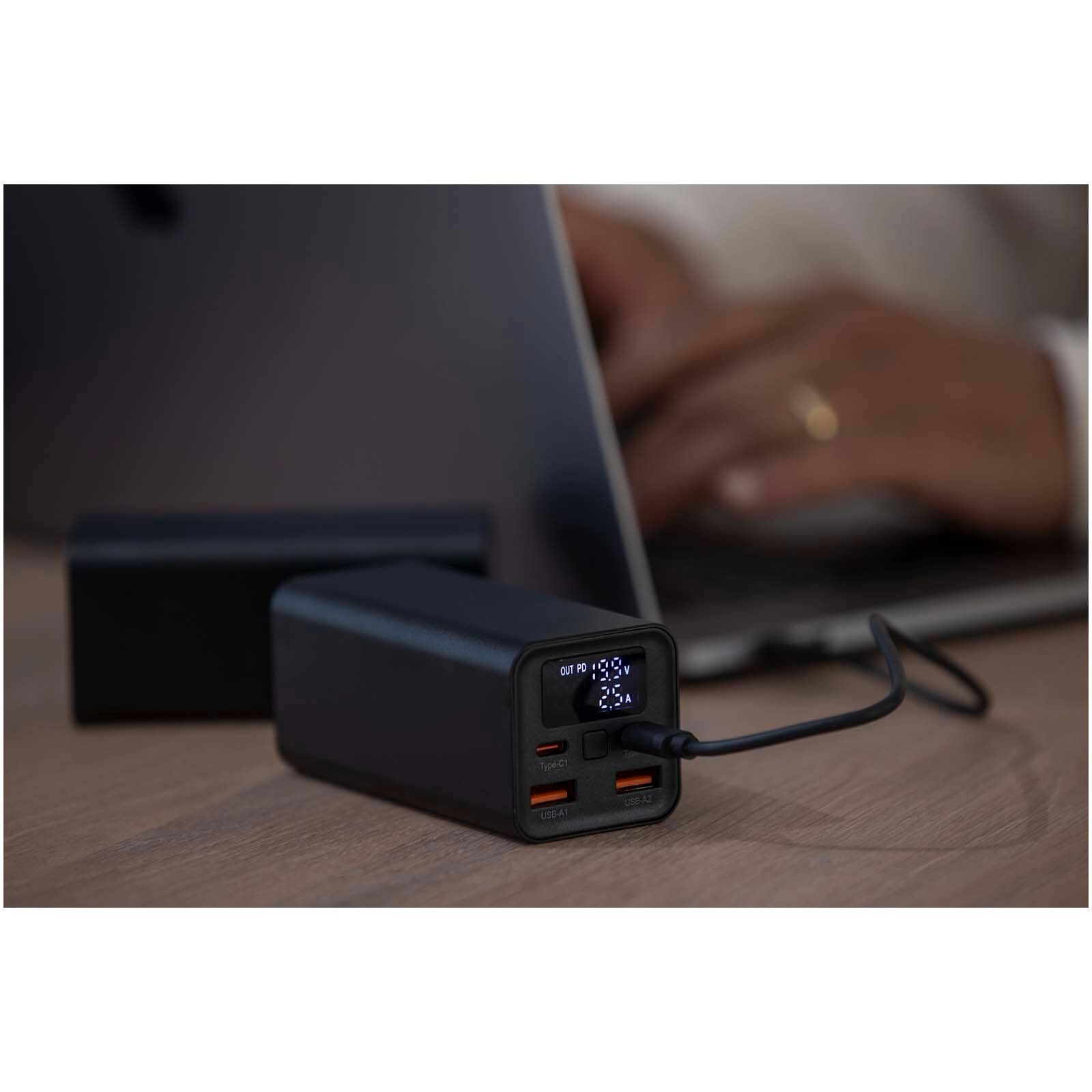 Acamar 70 W 20.000 mAh Laptop Powerbank aus recyceltem Aluminium - schwarz-253