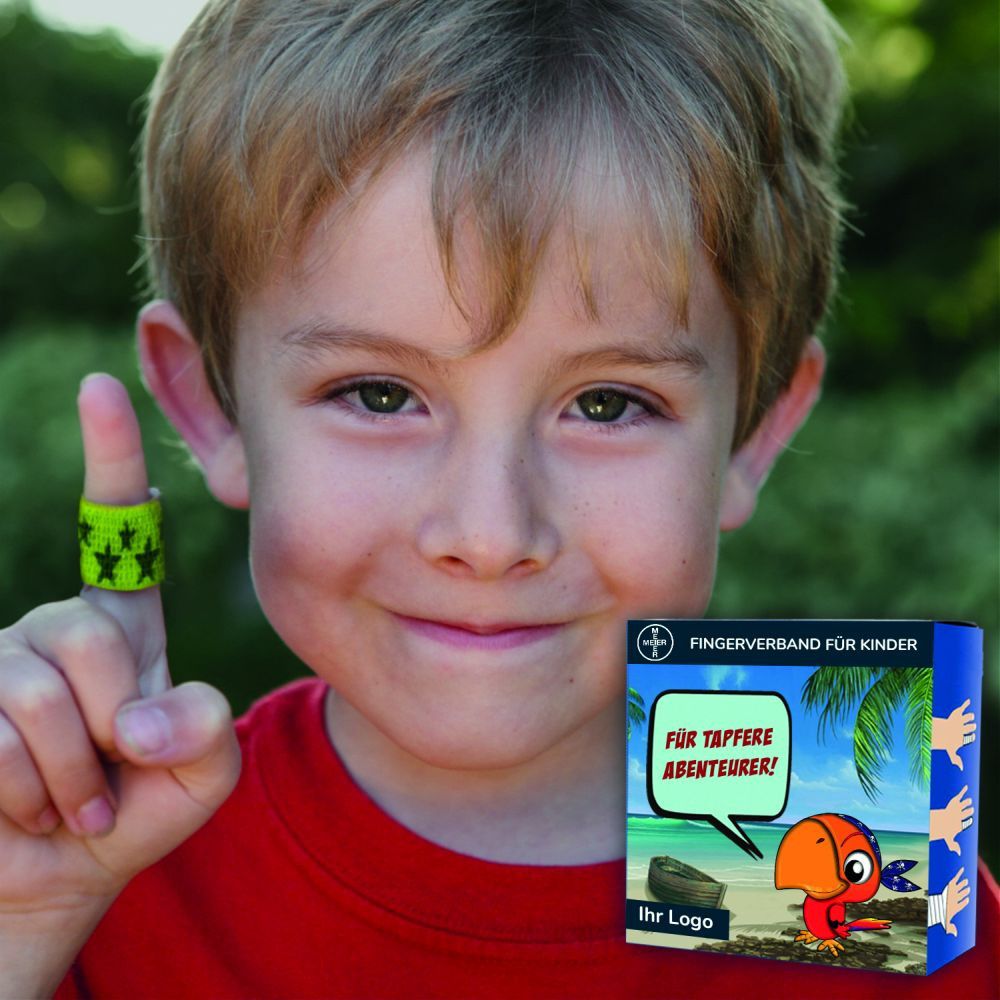 ACTIOMEDIC® KIDS selbsthaftender Fingerverband, grün-986